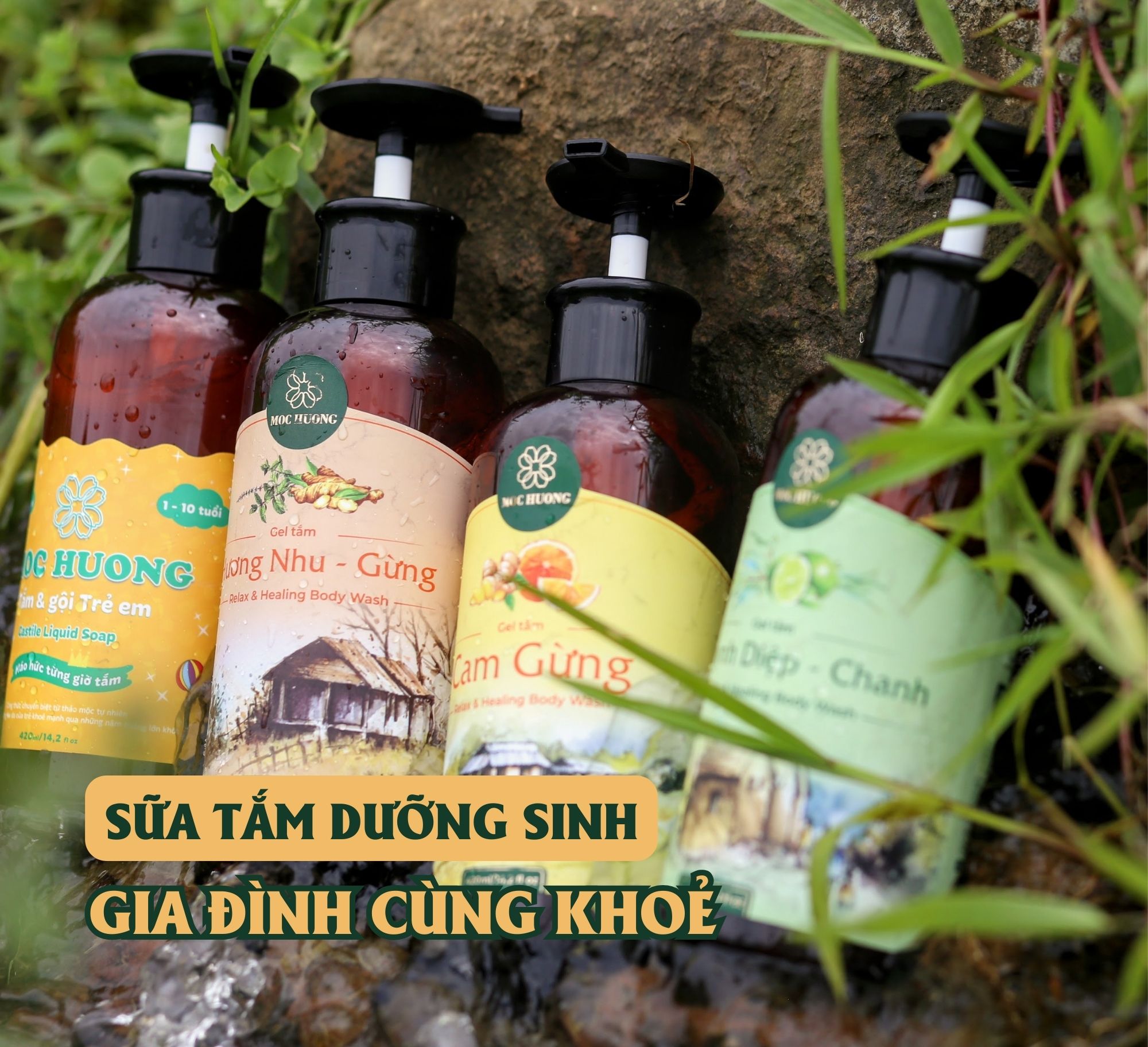 Sữa tắm dưỡng sinh - gia đình cùng khoẻ