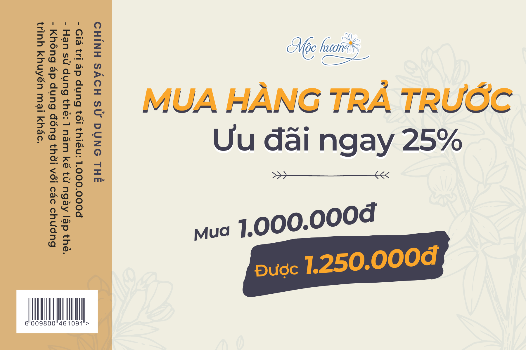 Thả ga mua hàng với thẻ trả trước - ưu đãi thêm 25%