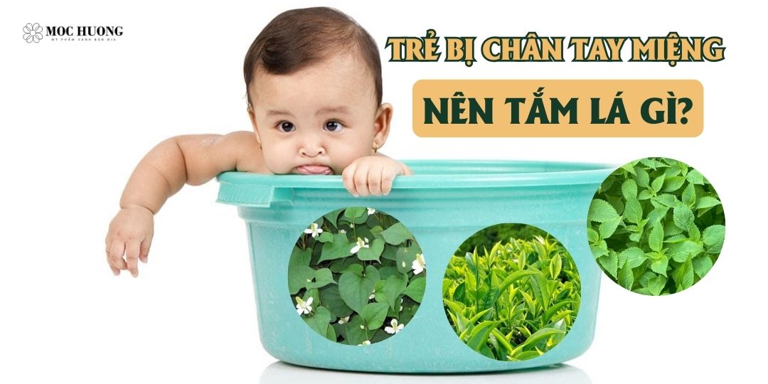 Trẻ bị tay chân miệng nên tắm lá gì? bí quyết giúp trẻ nhanh chóng khỏi bệnh
