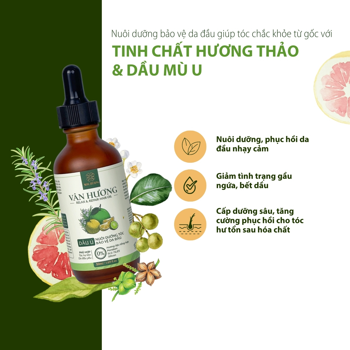 Dầu ủ Vân Hương 50ml