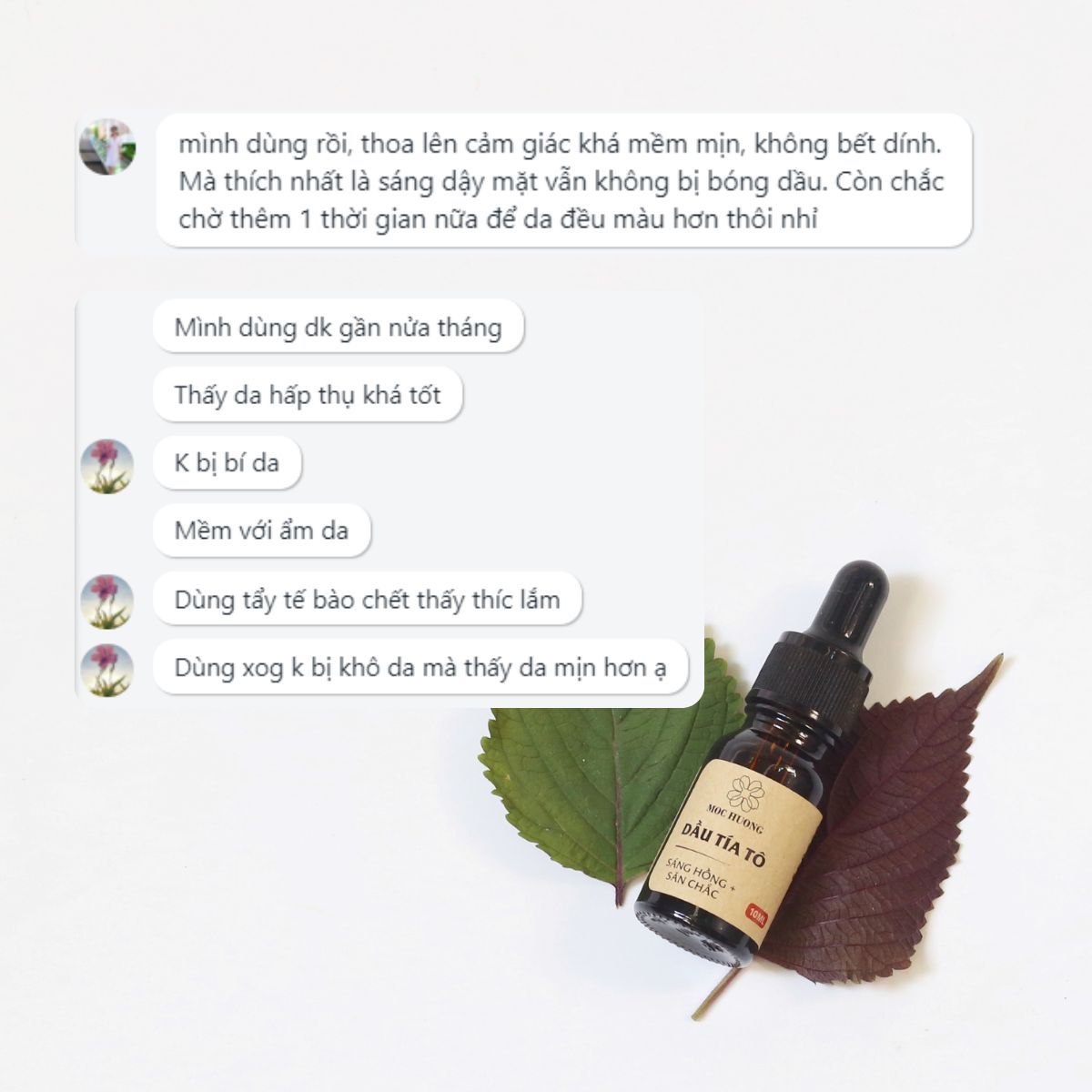 Dầu dưỡng tía tô - 10ml