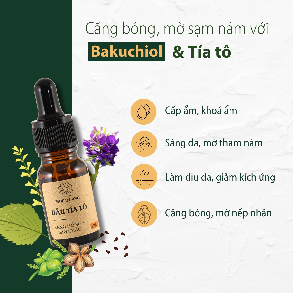 Dầu dưỡng tía tô - 10ml