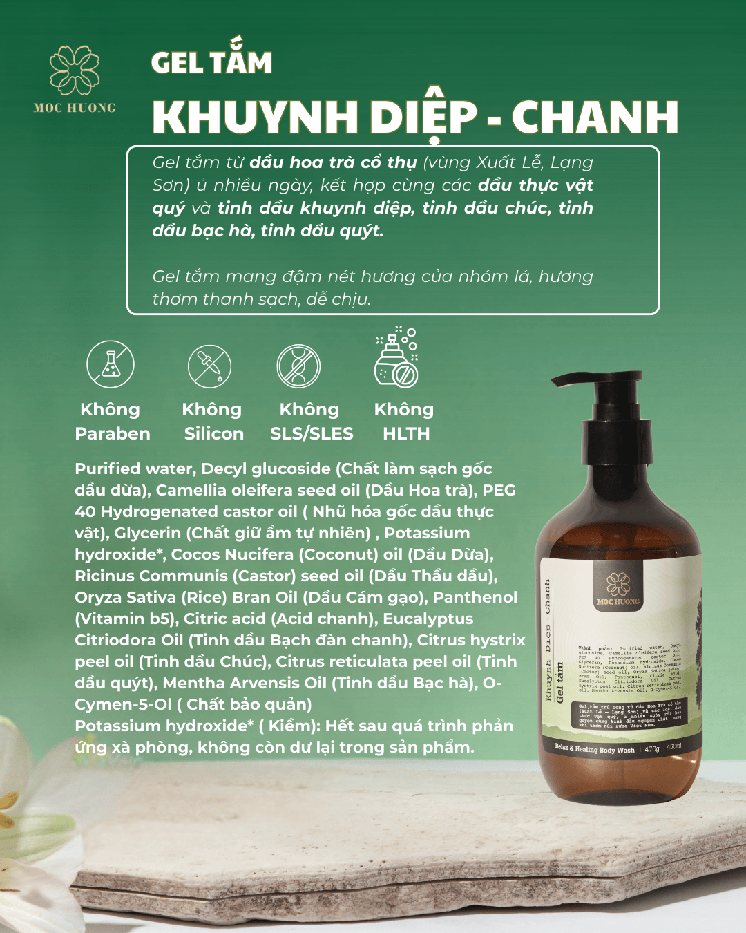 GEL TẮM KHUYNH DIỆP - CHANH