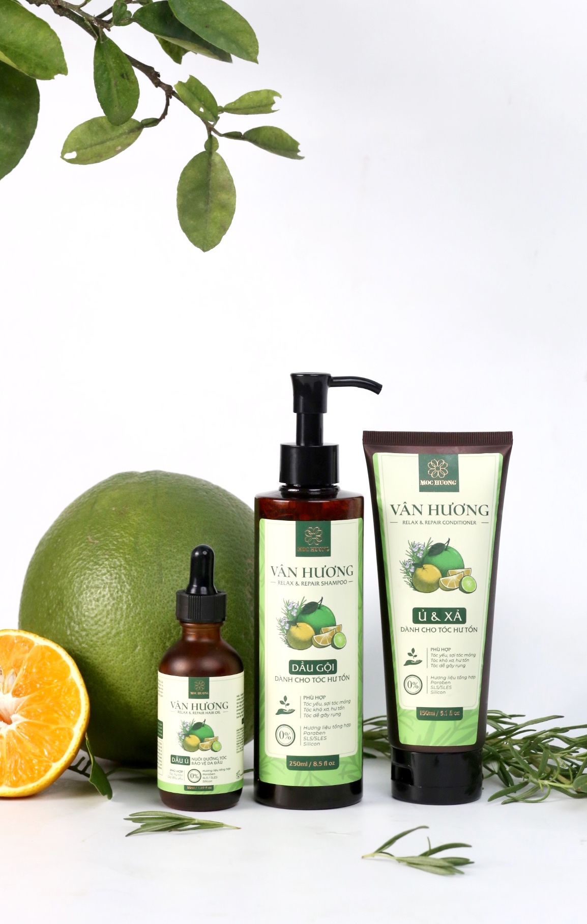 Combo phục hồi tóc hư tổn chuyên sâu tóc Vân Hương