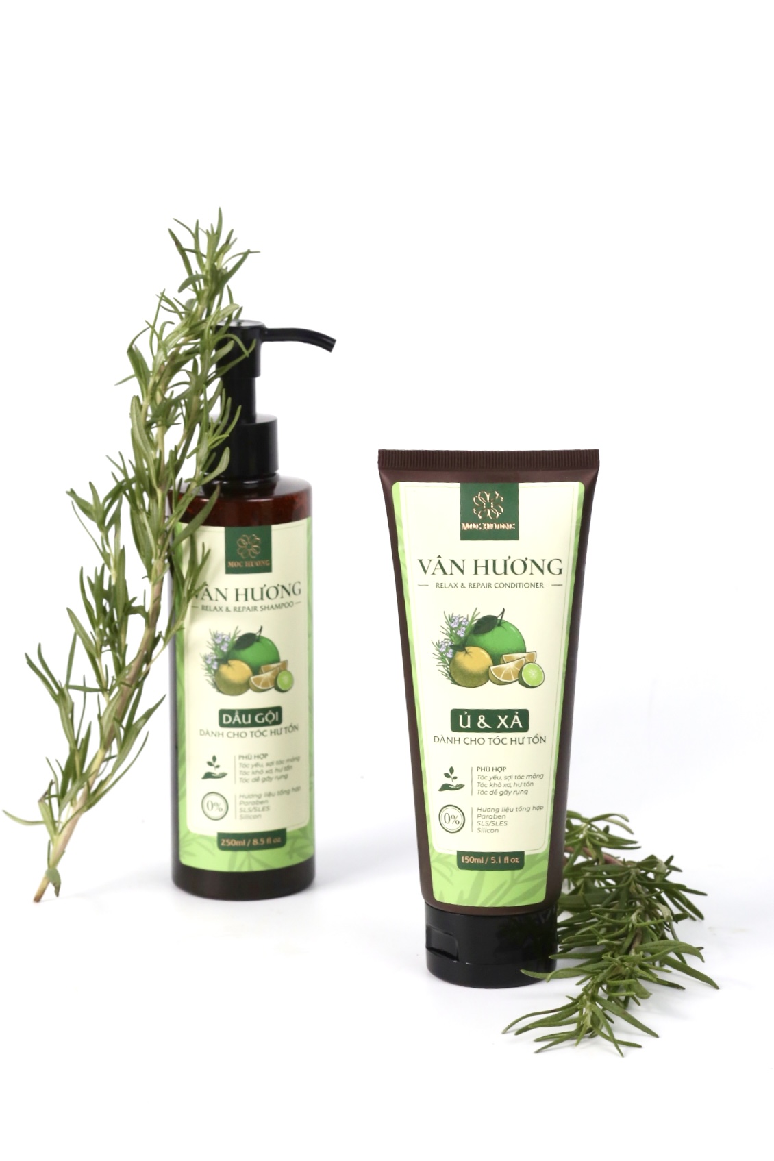 Combo phục hồi tóc hư tổn chuyên sâu tóc Vân Hương