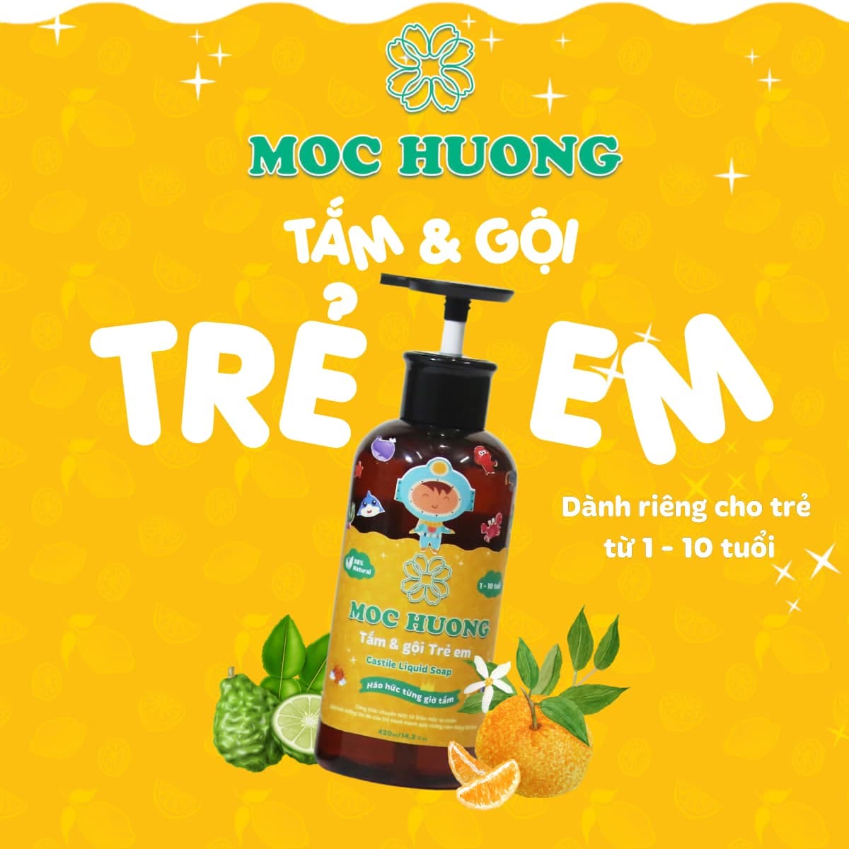 Sữa tắm & gội Trẻ em 420ml
