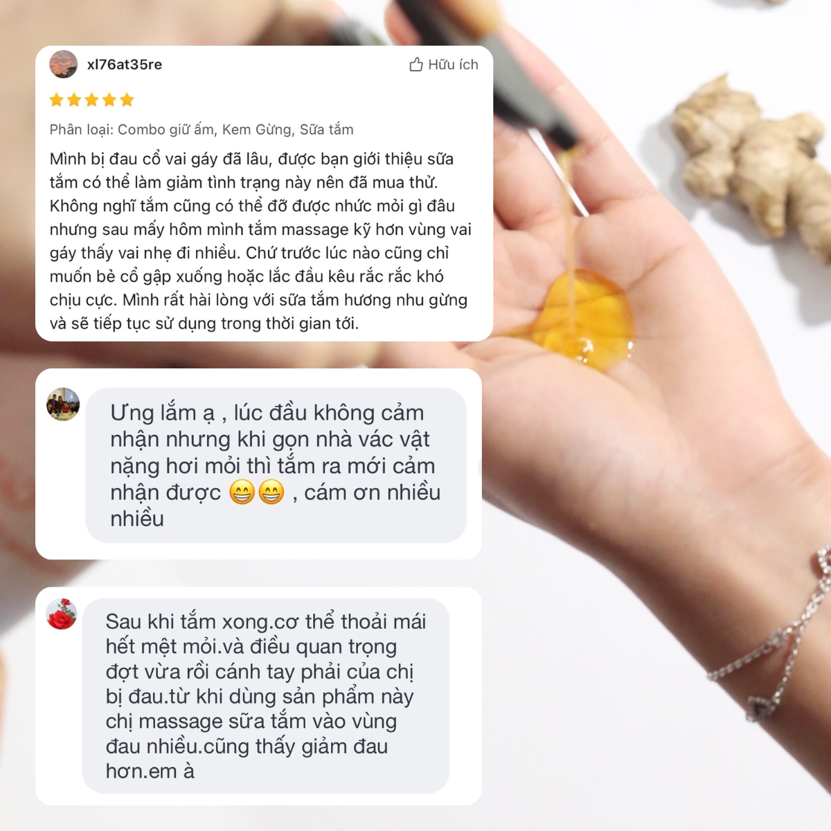 Gel tắm hương nhu - gừng 420ml