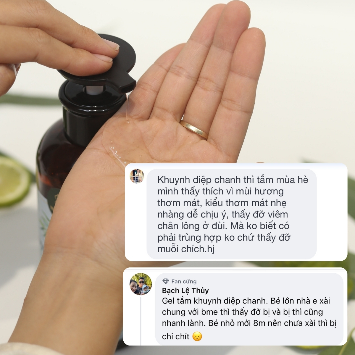 Gel tắm Khuynh diệp - chanh 420ml