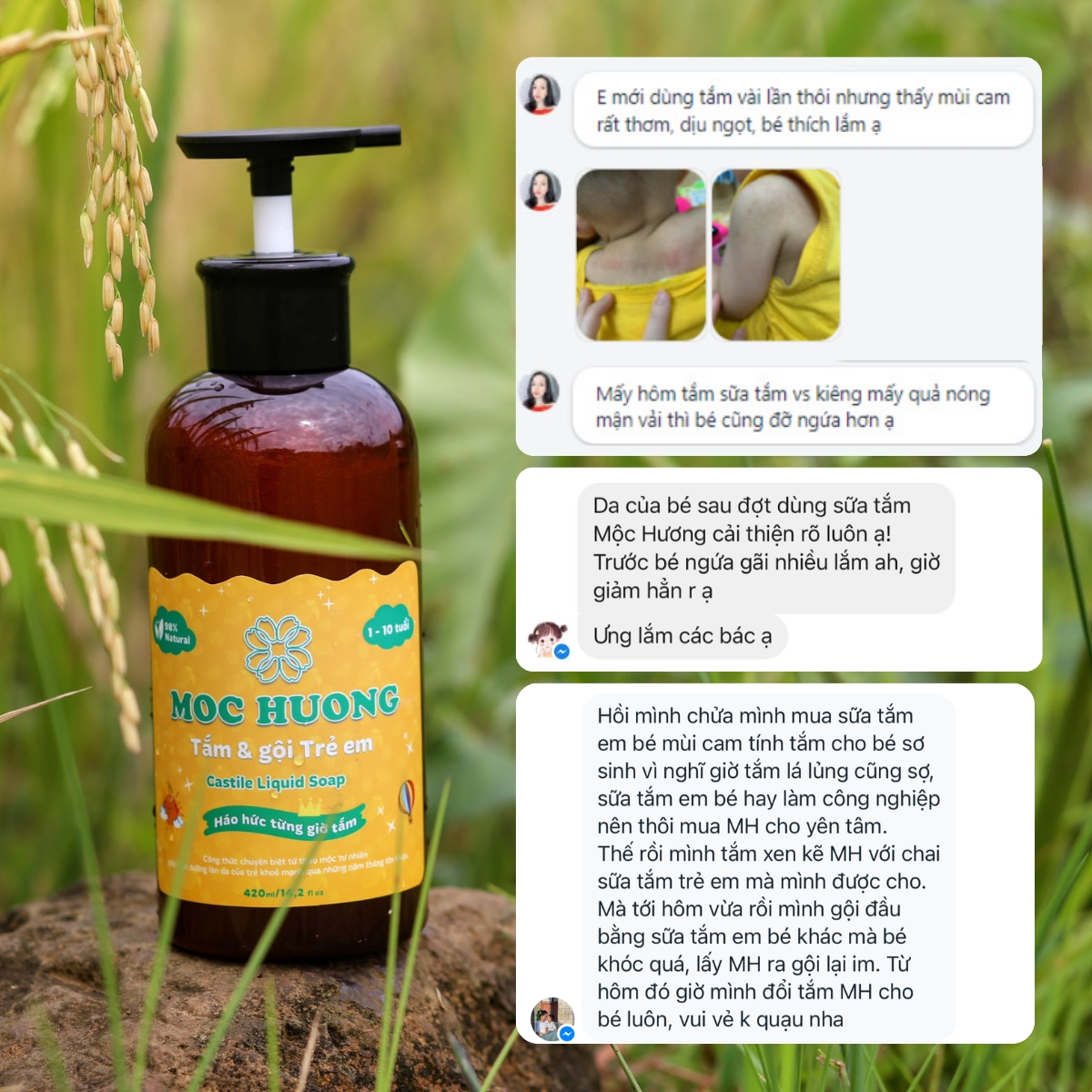 Sữa tắm & gội Trẻ em 420ml