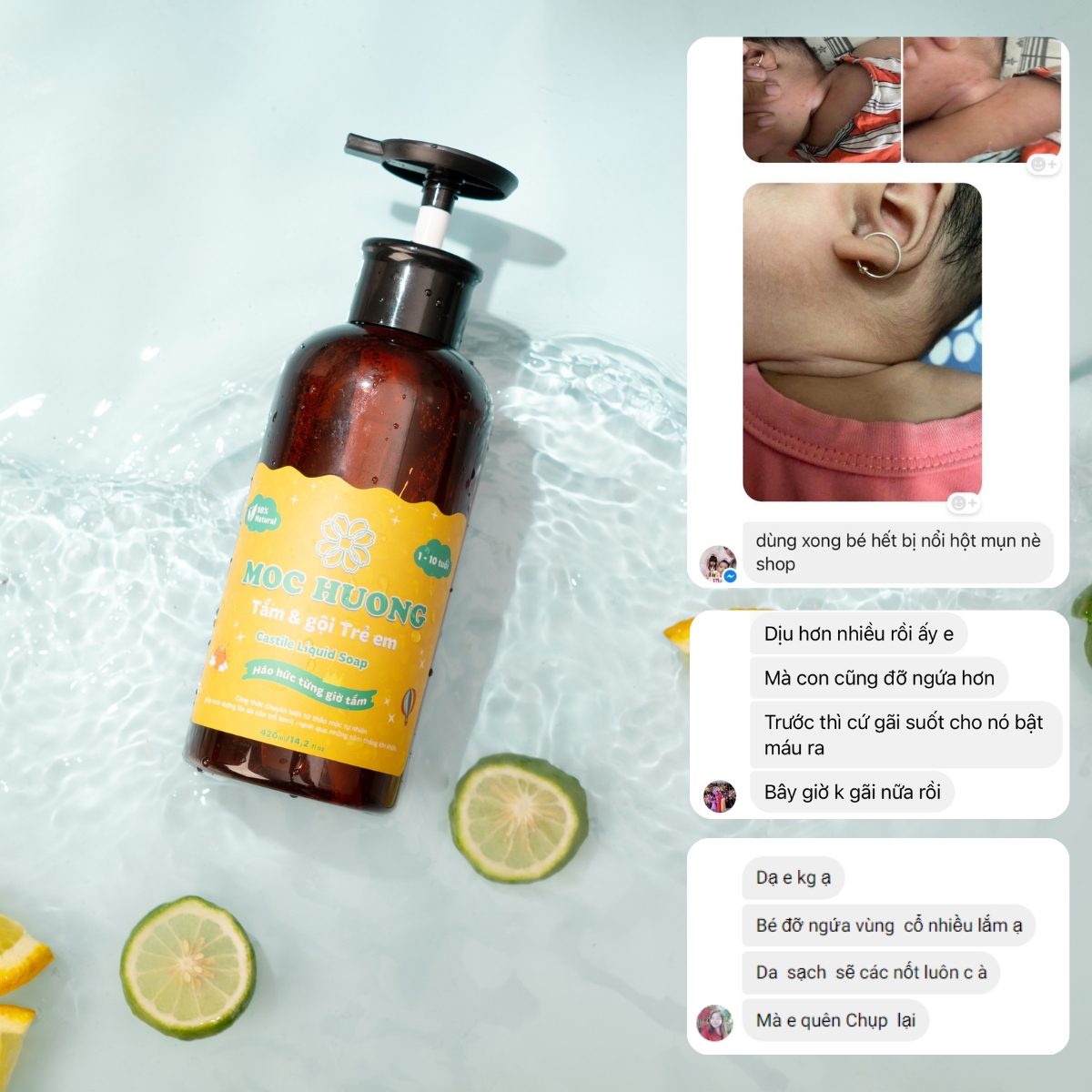 Sữa tắm & gội Trẻ em 420ml