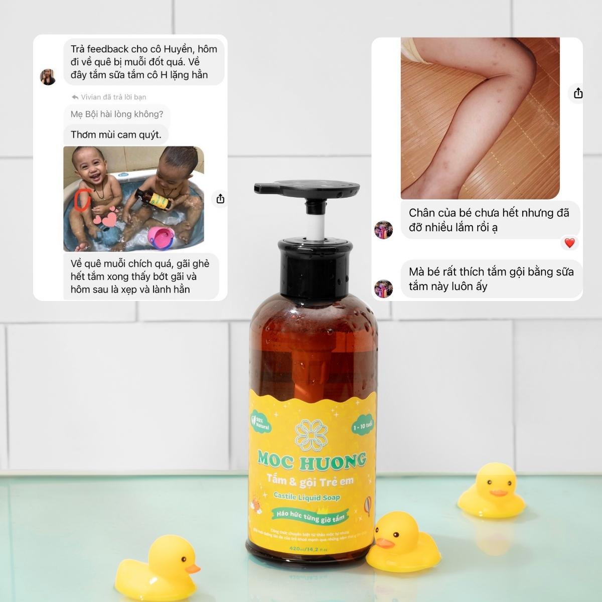 Tắm và gội trẻ em 420ml