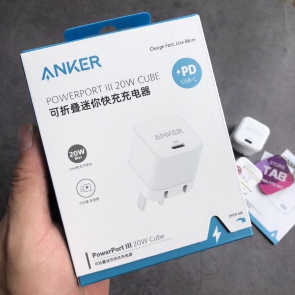 Sạc Anker A2149 PowerPort III Cube 20W PD | Kann Store | Điện thoại,  laptop, tablet, phụ kiện chính hãng