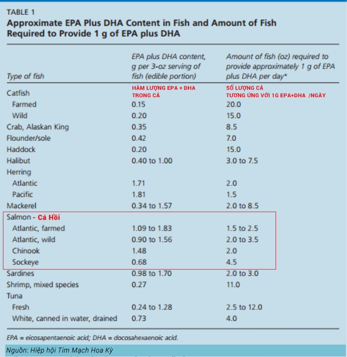 Dầu cá Hồi Omega3 Salmon Oil