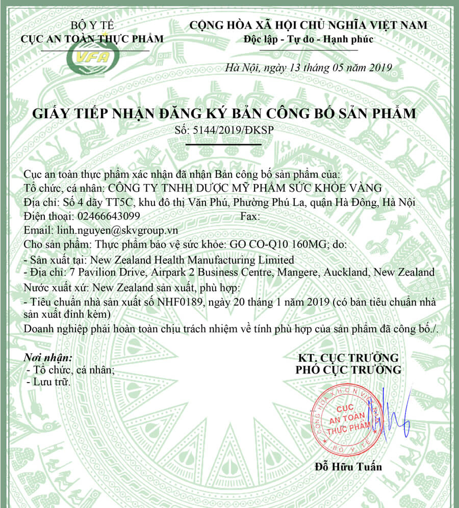 Bổ tim New Zealand GO Healthy GO Co Q10 160mg