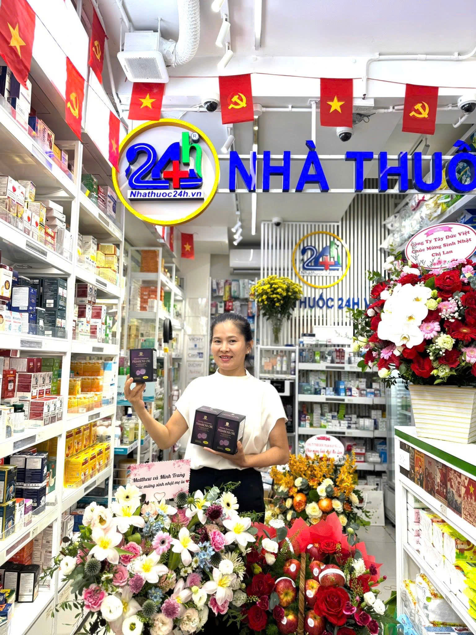 nhà thuốc 24h hyper evening primrose oil dầu hoa anh thảo bổ sung nội tiết Úc