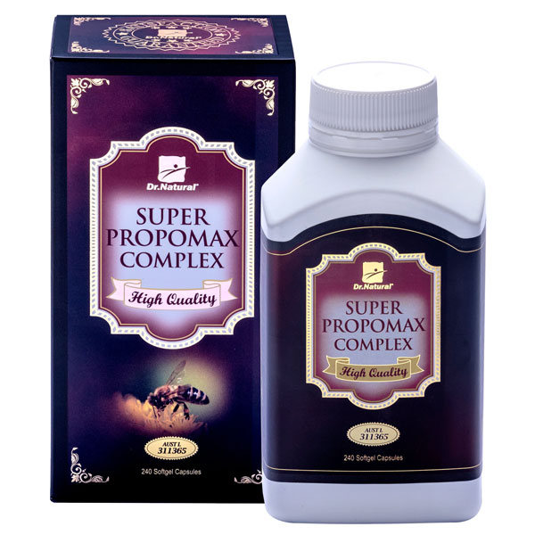 Keo ong Úc tăng đề kháng Dr Natural Super Propomax Complex 240 viên