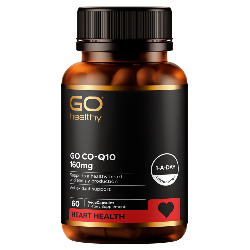 Viên uống bổ tim nhập khẩu chính hãng New Zealand GO CO Q10 160mg 60 viên giảm quá trình lão hóa tim mạch, giảm nguy cơ tai biến tim mạch, giảm cholesterol máu, điều hòa huyết áp, tăng miễn dịch và giúp cơ thể khỏe mạnh