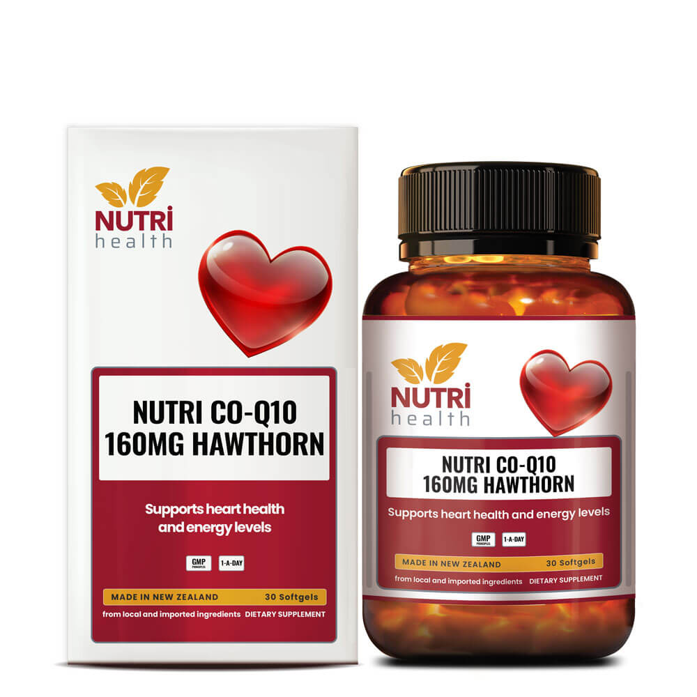 bổ tim New Zealand Nutri Health Nutri Co Q10 160mg Hawthorn