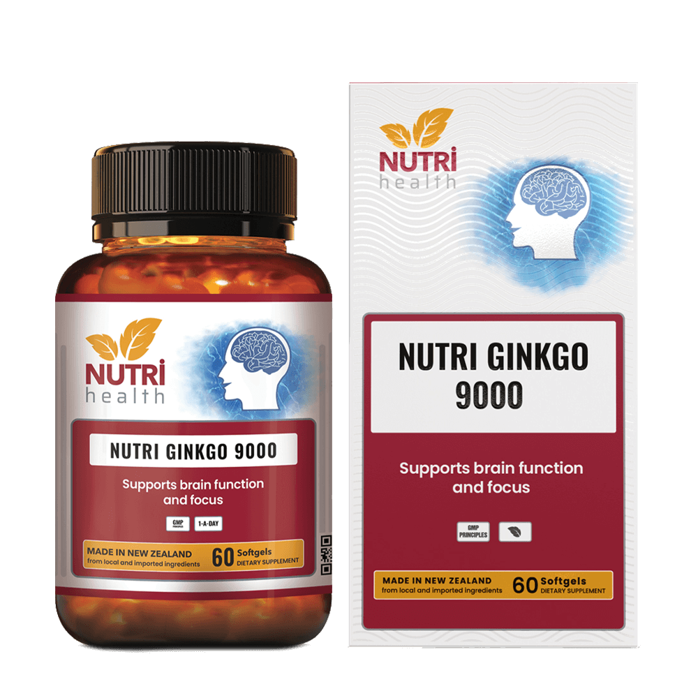 Bổ não Nutri Health New Zealand NUTRI GINKGO 9000 60 viên