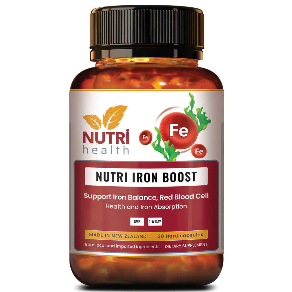Sắt hữu cơ Nutri Iron Boost Nutri Health New Zealand