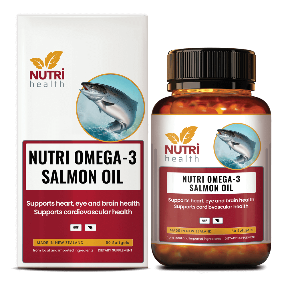 iên Dầu Cá Hồi NUTRI OMEGA 3 SALMON OIL nhập khẩu chính hãng từ New Zealand
