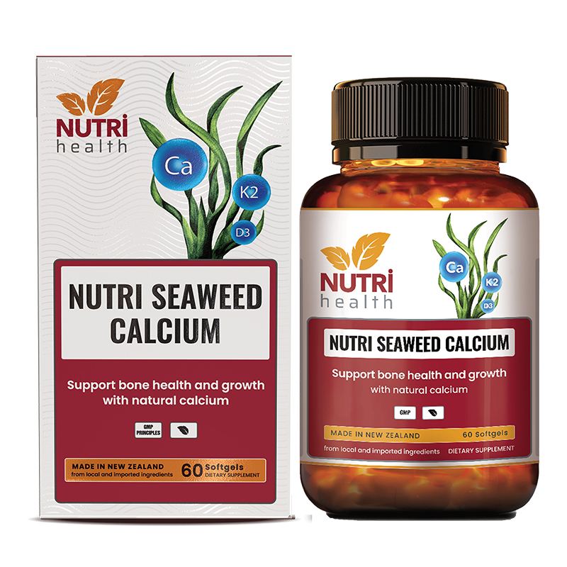 canxi tảo biển Nutri Seaweed Calcium Nutri Health New Zealand