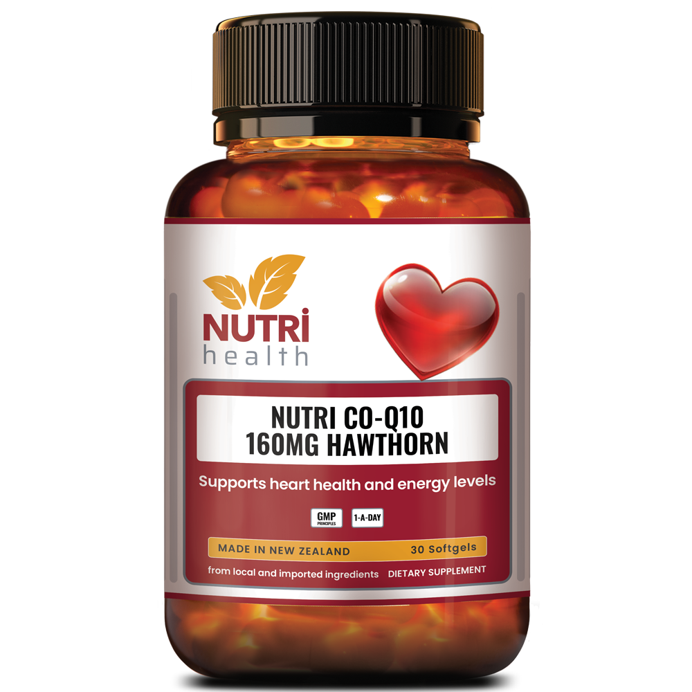 bổ tim New Zealand Nutri Health Nutri Co Q10 160mg Hawthorn