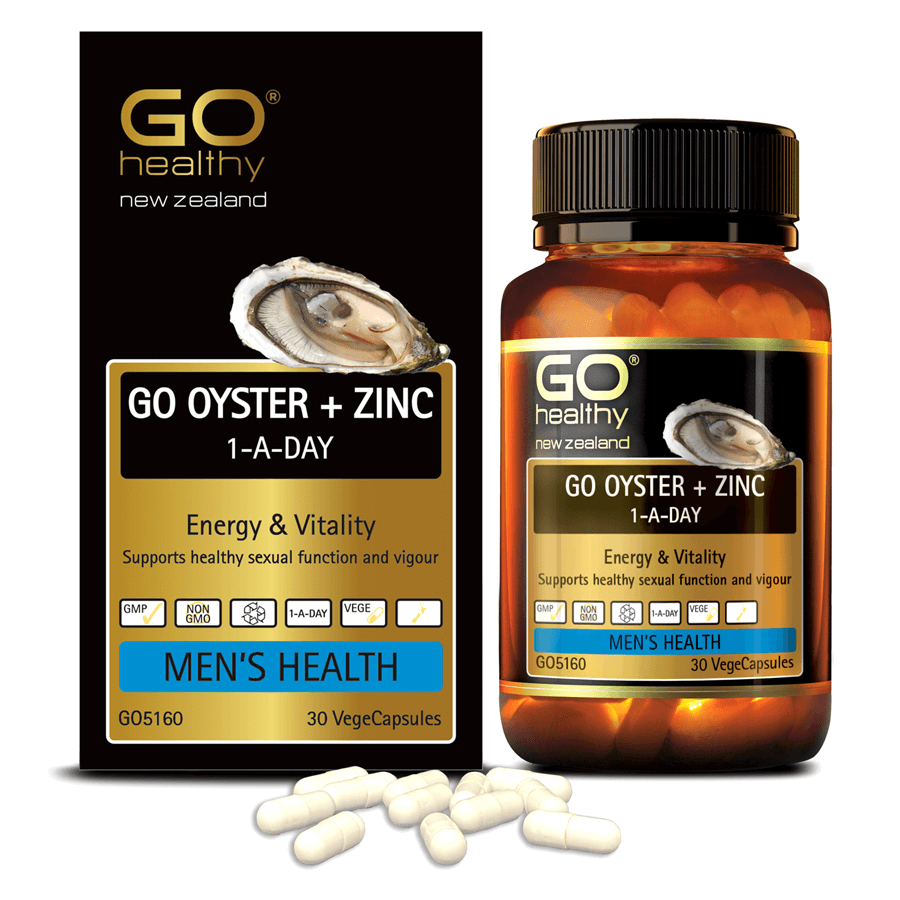 Viên uống tinh chất Hàu nhập khẩu chính hãng GO Healthy New Zealand GO OYSTER Plus + ZinC 30 viên giúp tăng cường sinh lý nam, cải thiện chất lượng tinh trùng