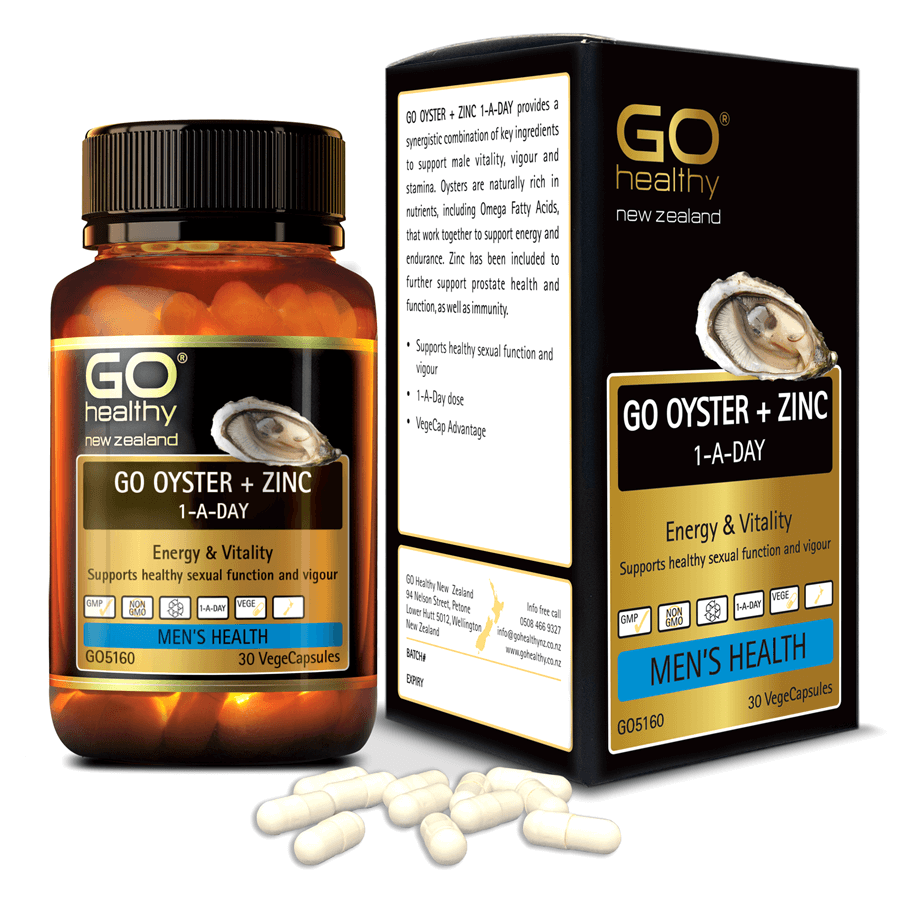 Viên uống tinh chất Hàu nhập khẩu chính hãng GO Healthy New Zealand GO OYSTER Plus + ZinC 30 viên giúp tăng cường sinh lý nam, cải thiện chất lượng tinh trùng