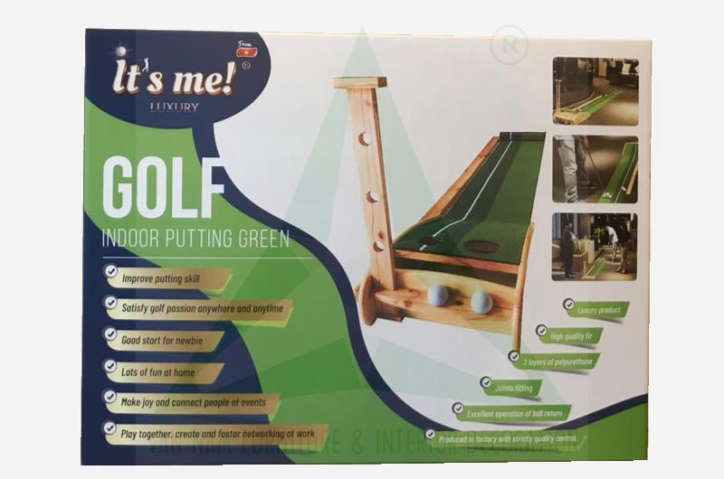 Bộ tập golf trong nhà bằng gỗ