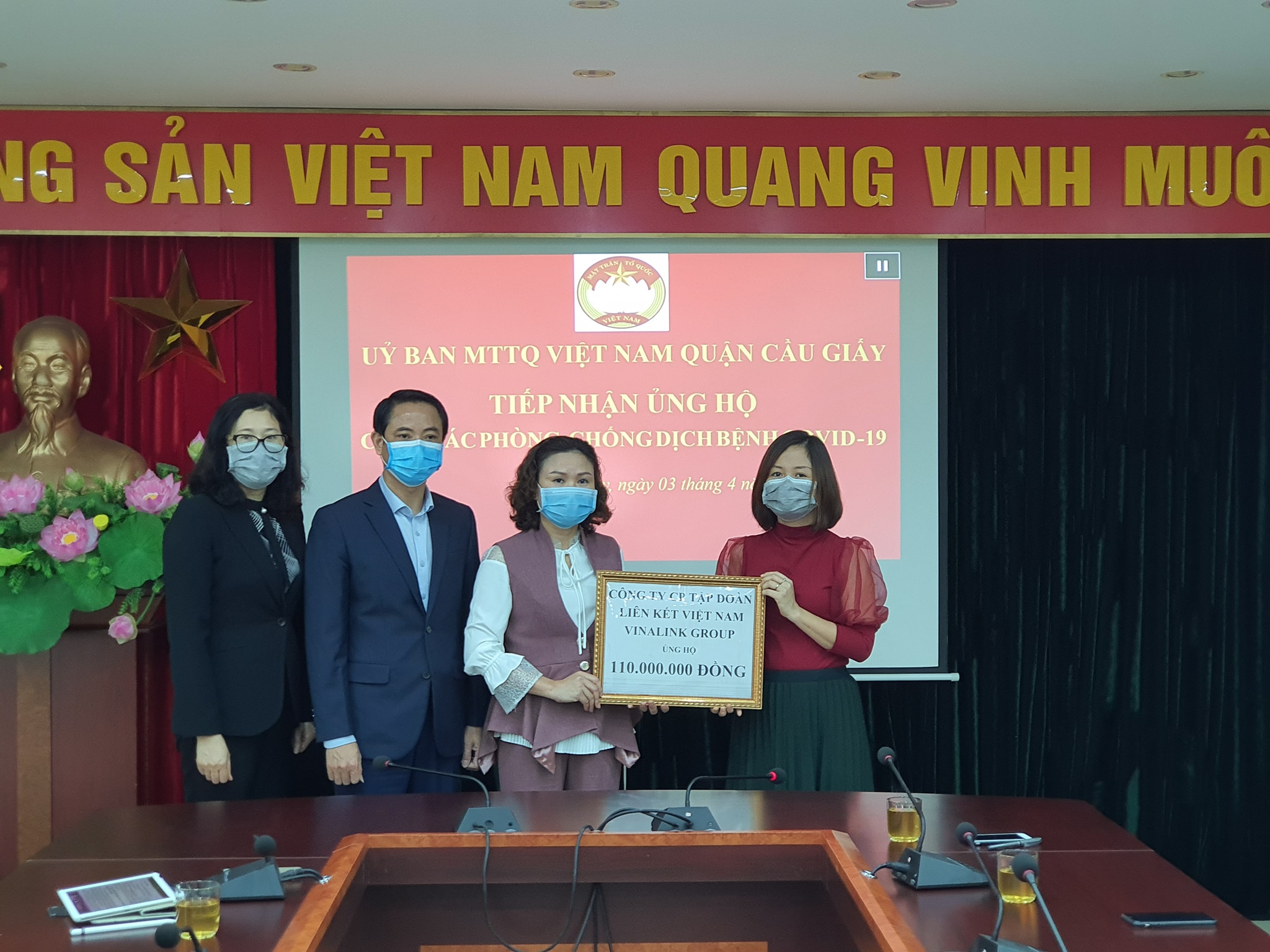 VINALINK GROUP TRAO TẶNG 110 TRIỆU ĐỒNG CHỐNG ĐẠI DỊCH COVID 19