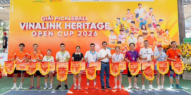 Giải Pickleball Vinalink Heritage Open Cup 2026 thành công ngoài mong đợi