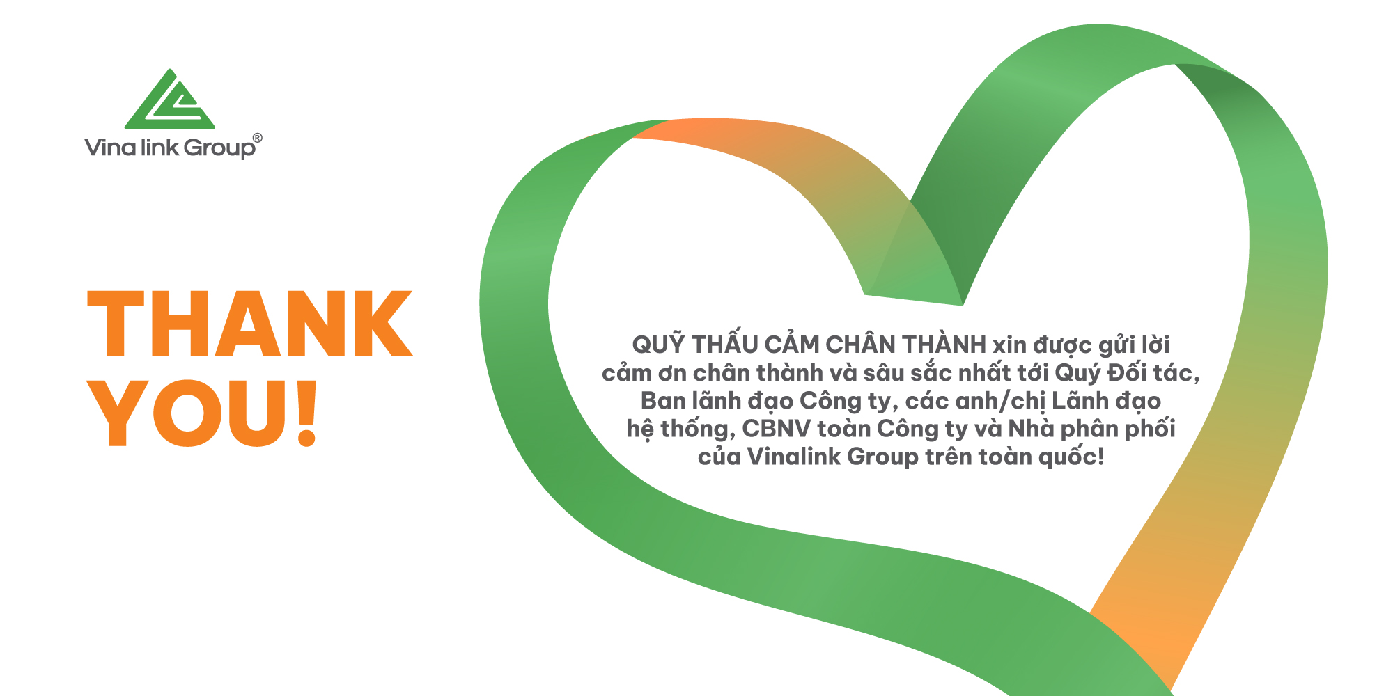 Lời cảm ơn từ Quỹ