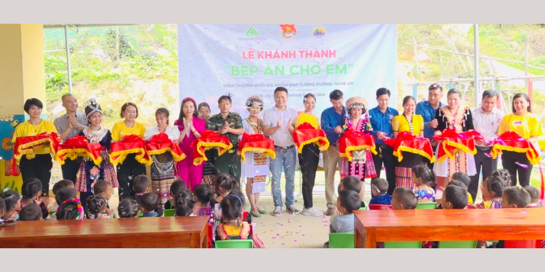 Vinalink Group tổ chức Lễ khánh thành “Bếp ăn cho em” điểm trường Huồi Cọ, Nhôn Mai