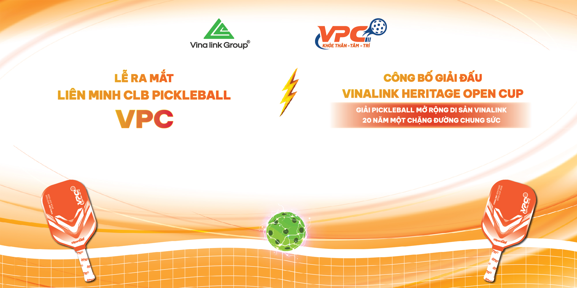 Lễ ra mắt Liên minh các CLB Pickleball & Công bố giải đấu Vinalink Heritage Open Cup 2025 thành công vang dội
