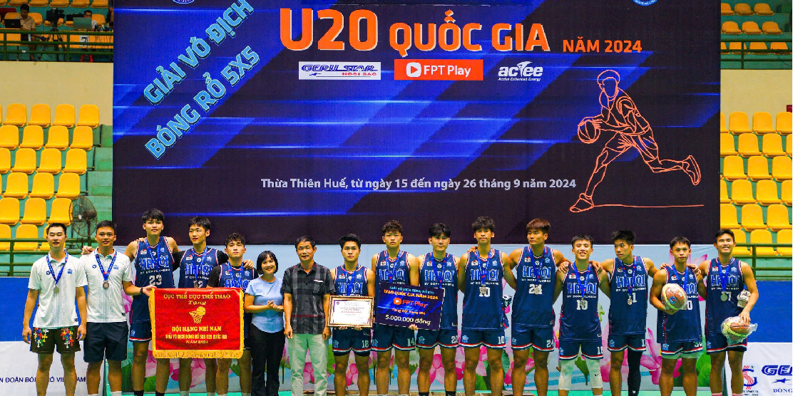 Nước uống Quantum và VSportGel tự hào đồng hành cùng Giải Vô địch Bóng rổ Trẻ 5x5 U20 Quốc gia năm 2024 tại TP. Huế