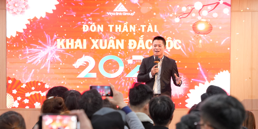 Video Khai xuân tại Vinalink Group: Đón Thần Tài - Khai xuân đắc lộc