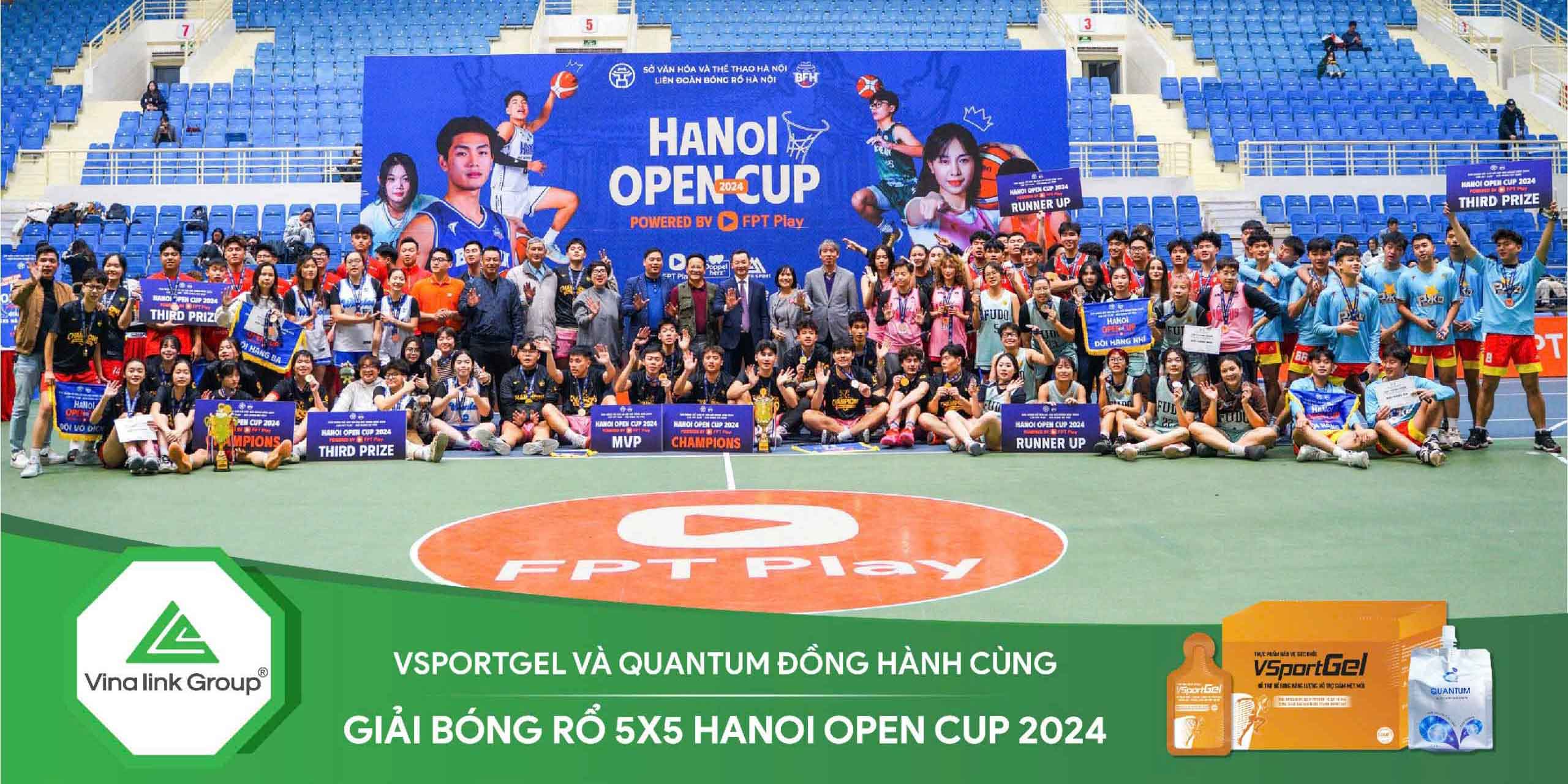 Vinalink Group đồng hành cùng Giải bóng rổ 5x5 Hanoi Open Cup 2024