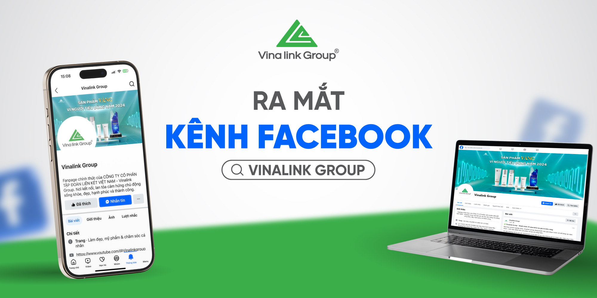 Thông báo ra mắt Fanpage mới của Vinalink Group