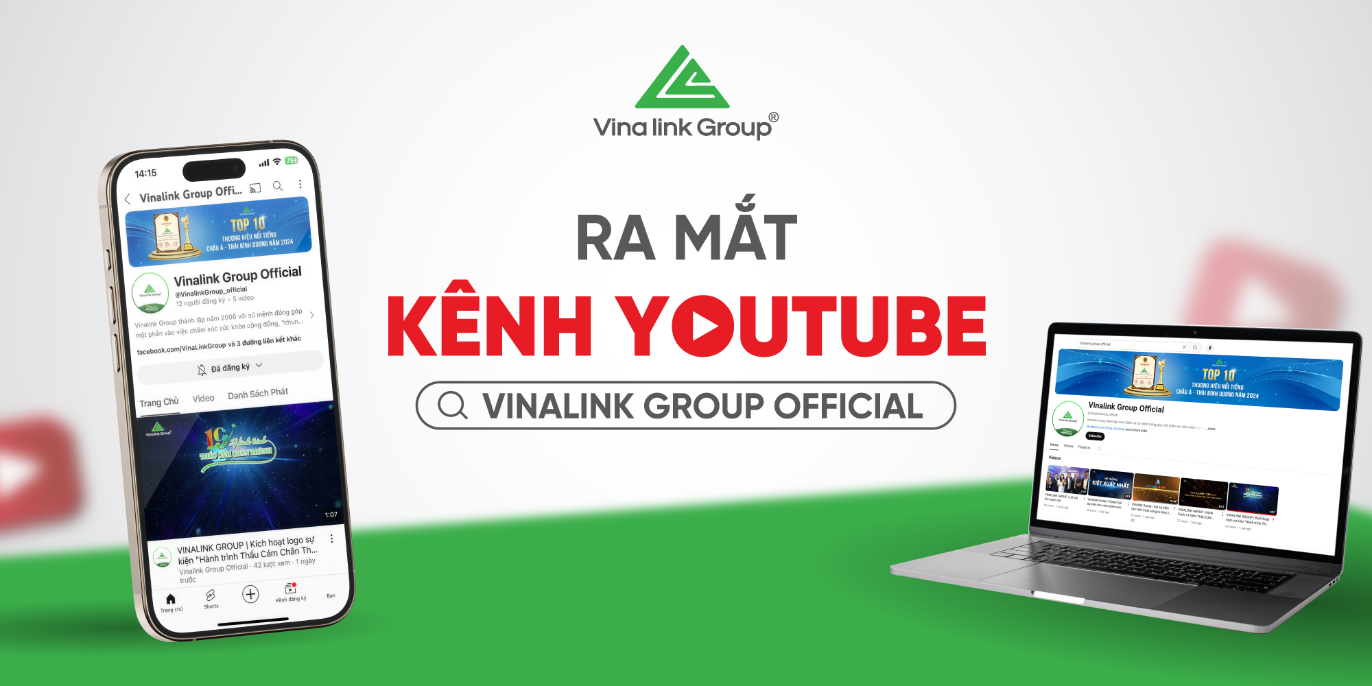 Thông báo ra mắt kênh YouTube mới của Vinalink Group
