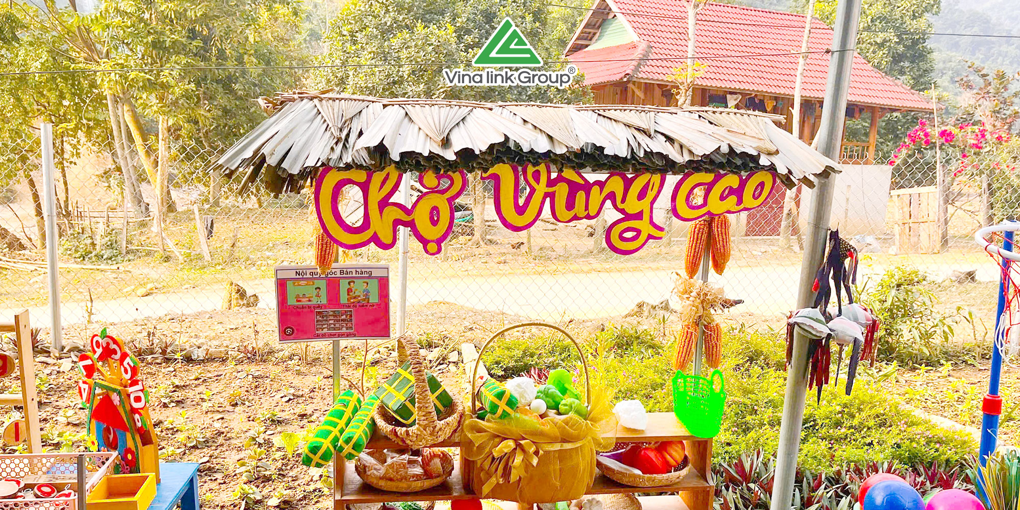 Điểm trường Chăm Puông trước lễ khởi công bếp ăn