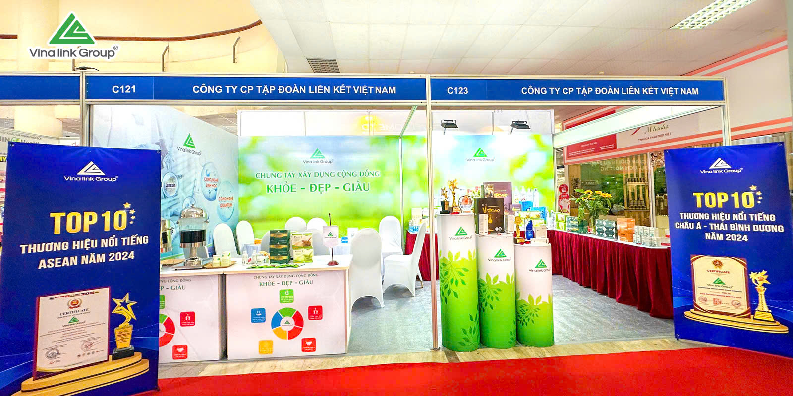 Gian hàng Vinalink Group hạnh phúc đón nhận sự quan tâm nồng nhiệt tại triển lãm Wellness Expo 2024
