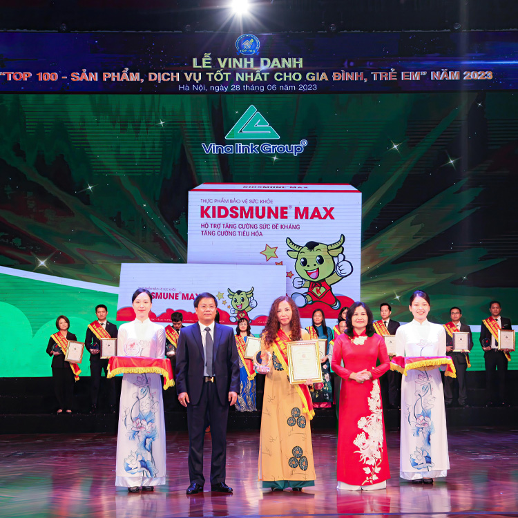 KIDSMUNE MAX TỰ HÀO ĐẠT GIẢI “TOP 100 SẢN PHẨM, DỊCH VỤ TỐT NHẤT CHO GIA ĐÌNH VÀ TRẺ EM” NĂM 2023