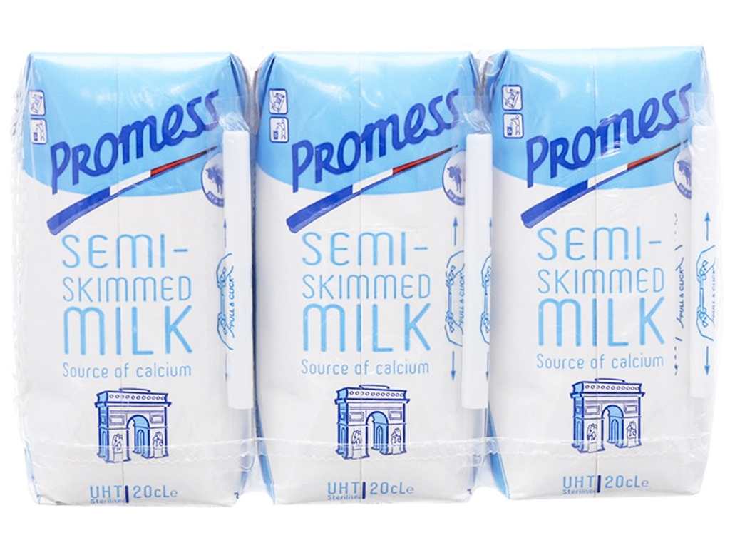 Sữa Tươi Promess Ít béo 200ml