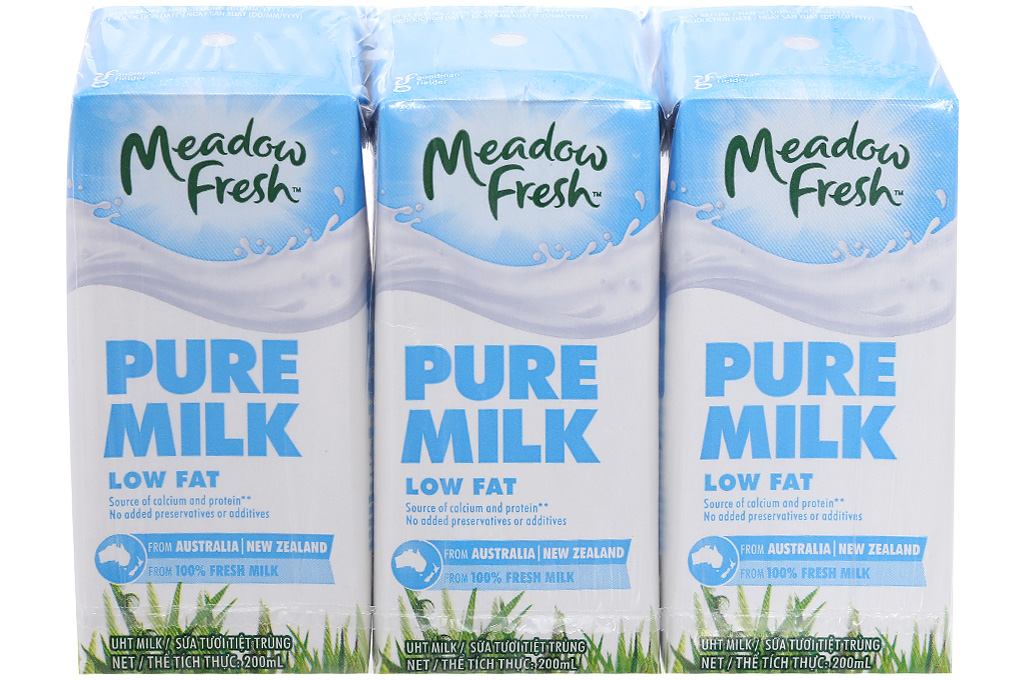 Sữa tươi Meadow Fresh Ít béo 200ml