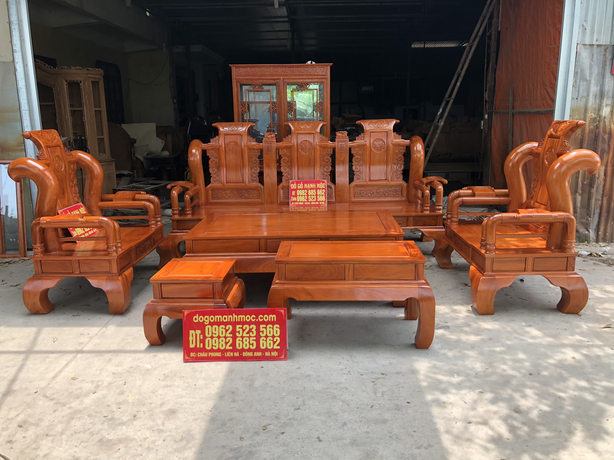 Bộ Bàn Ghế Tần Thủy Hoàng Gỗ Gõ Đỏ Tay 14 Đồ Gỗ Mạnh Mộc Bộ Bàn Ghế Tần Thủy Hoàng Gỗ Gõ Đỏ Tay 14 Đồ Gỗ Mạnh Mộc