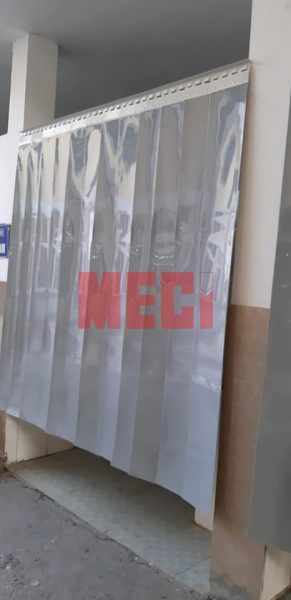 Rèm Nhựa PVC Màu Ghi Xám Ngăn Nhà Vệ Sinh