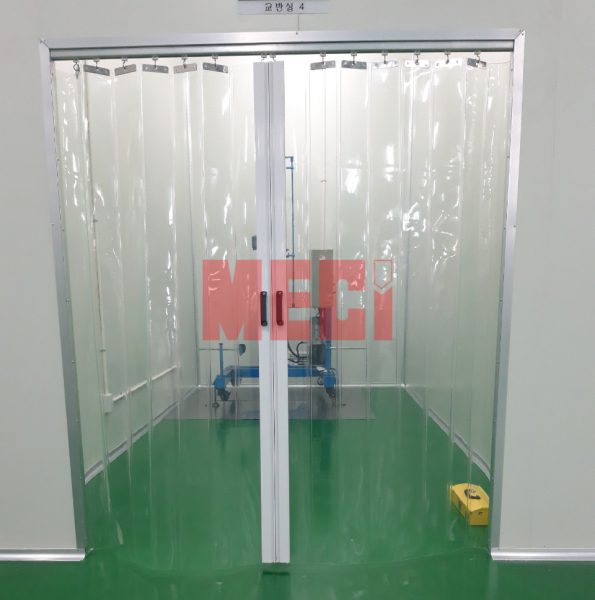 Rèm Nhựa PVC Xếp Gấp Chống Tĩnh Điện Lắp Tại Bắc Ninh