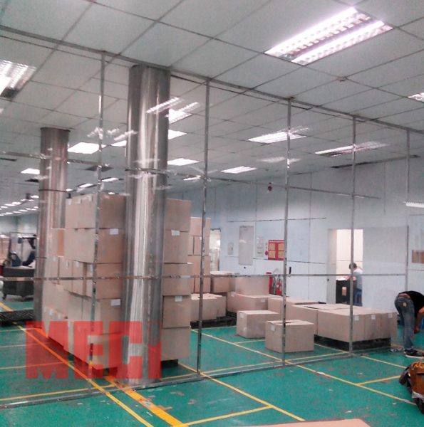 Công trình Lắp vách nhựa pvc, màn nhựa pvc tại KCN Hưng Yên