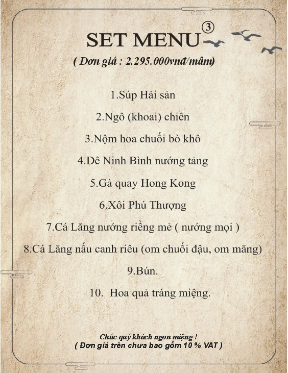 Thực đơn 3